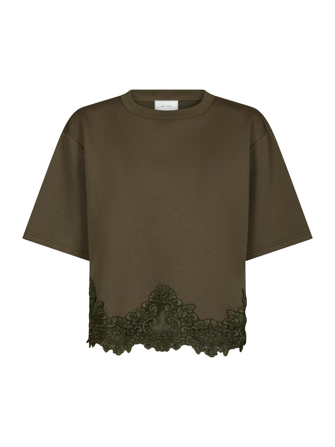 Iria Lace t-shirt – army